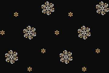 seamless traditional flowers design pattern print