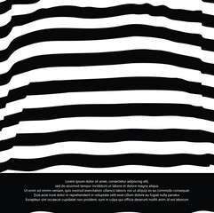 creative background design with a black and white striped pattern.