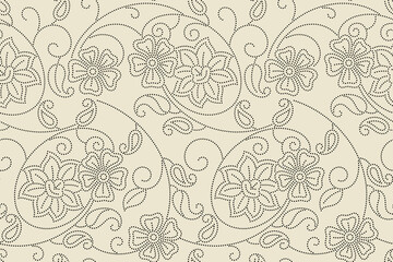 traditional textile polka dot design print