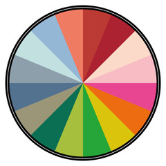 Obraz premium Colored circle