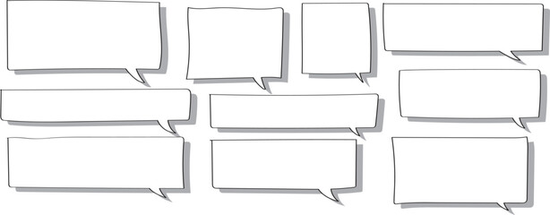 使いやすくてかわいい手書きのふきだし　セット