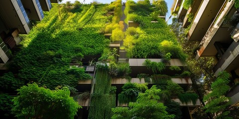 Green Oasis in the City: Vertical Gardens and Green Spaces for Ecological Balance and Harmony in a Futuristic Urban Environment
