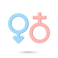 3D rendered sex symbol illustration