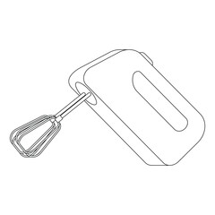 Hand mixer icon vector