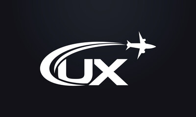 Tour and travel logo design, Airline agency symbol and aviation company monogram vector	