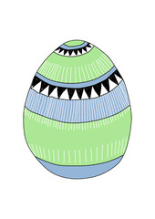 Frohe Ostern und Ostereier in bunten Farben, für die Feiertage und Grußkarte