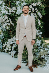 man on his wedding day