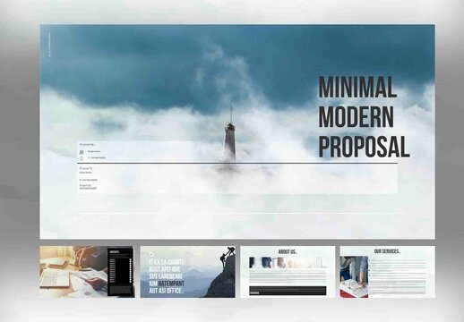 Minimal Modern Proposal Presentation Layouts
