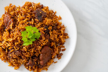 Nasi goreng - fried rice with pork in Indonesia style