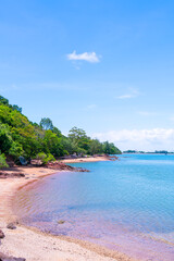 The Pink Coast or Lan Him Chomphu at Chanthaburi in Thailand