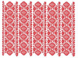 tribal pattern ( assamese pattern ) of northeast india which is used for textile design in assam gamosa , muga silk or other traditional dress.similar to ukrainian pattern or russian pattern.