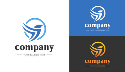 Modern Company Logo Vector Design Element For Your Company Logo. Flat Vector Company Logo Design Template Element