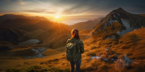Fototapeta premium Hiking in the mountains