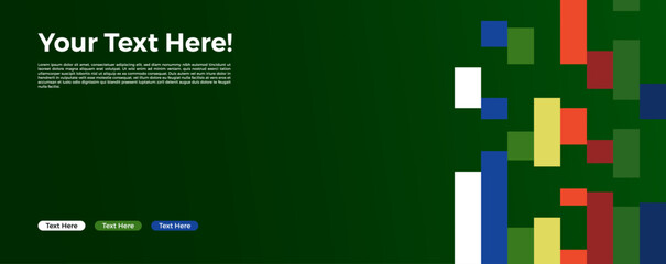 Web simple banner with modern style 