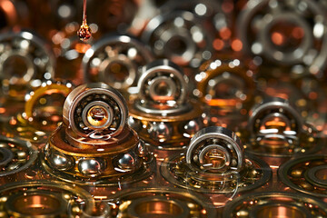 Lubricating oil. Ball bearing.