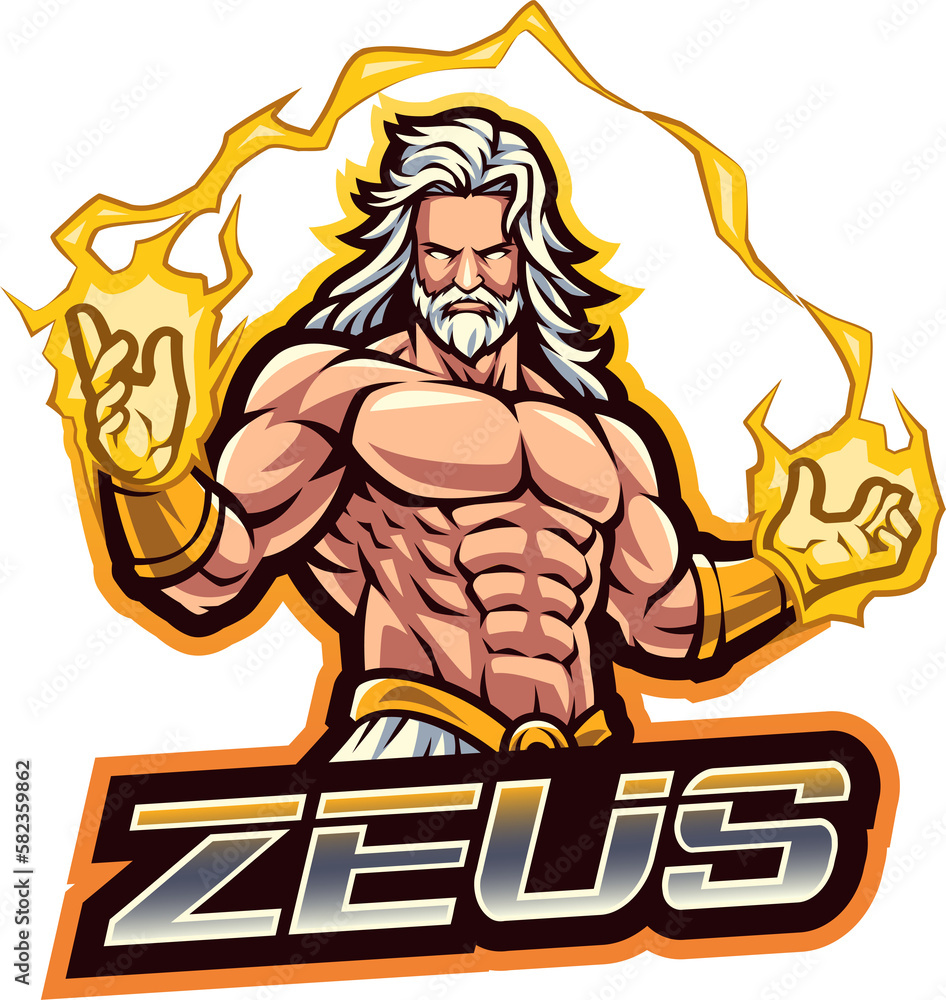 Sticker zeus esport mascot