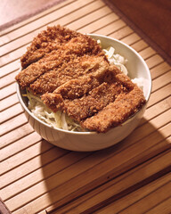 Japanese bowl of pork with rice