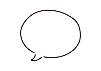 Fototapeta premium ペンの手描き吹き出し