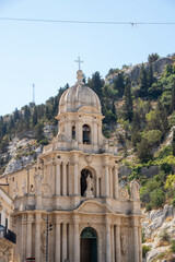 Obraz premium The baroque church of San Bartolomeo at Scicli,