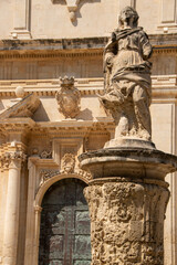 Obraz premium san nicolo mother church at Avola 