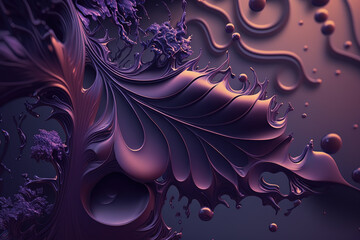 Abstract purple dreaming background.  Generative AI.