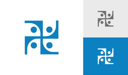 community people, social community, global community, human family logo design