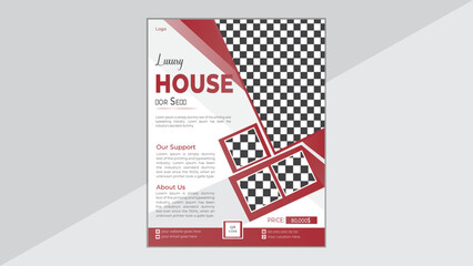 Professional Real estate Flyer Design Template. Corporate property sale, Unique Flyer Design, Vector Flyer. Corporate business, Luxury home sale flyer design.