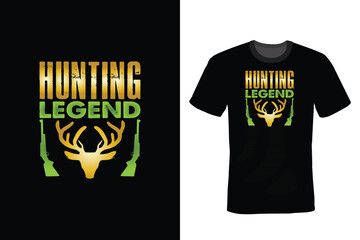 Hunting Legend, Hunting T shirt design, vintage, typography