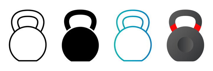 Kettlebell icon. sign for mobile concept and web design. vector illustration