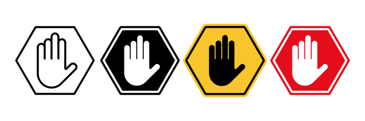 Obraz premium Stop icon. sign for mobile concept and web design. vector illustration