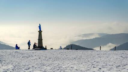 Statue au sommet du Ballon d'Alsace