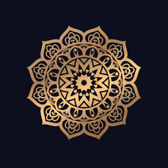 Vintage Floral Star colorful Mandala decorative elements stock illustration