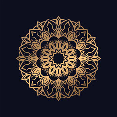 Flower Mandala decorative elements stock illustration