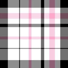 Seamless pattern of colorful tartan plaid. Repeatable background with check fabric texture. Brightly colored diagonal plaid fabric background.