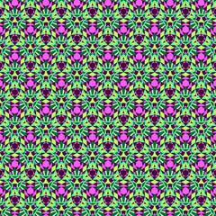 Modern abstract geometric mosaic tile fabric and paper pattern in bold vibrant trendy colors