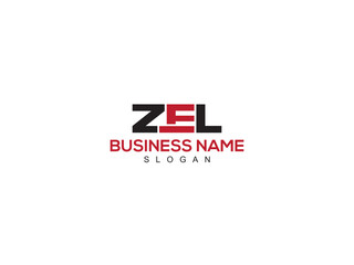 ZEL Initial Creative Logo, Alphabet ZE zel Business Logo - obrazy, fototapety, plakaty