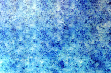 Fototapeta na wymiar Abstract background of imitation snow surface in blue.