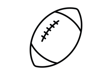 American football icon illustration. icon related to sport. outline icon style. Simple vector design editable