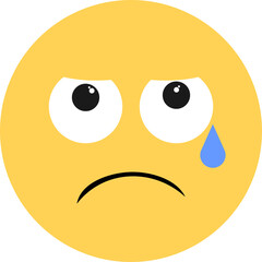 Sad but Relieved Face Emoji