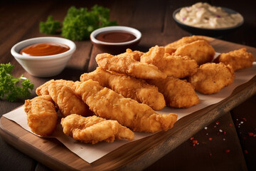 Chicken tenders showcased