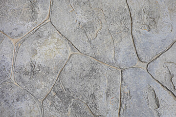 Dark gray cracked pattern cement surface