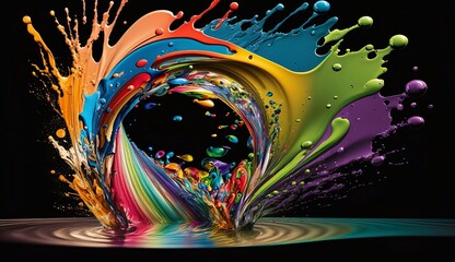 Rainbow Splash - Generative AI