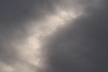 Stormy weather and dark clouds
