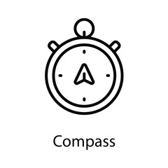 Fototapeta premium Compass icon design stock illustration