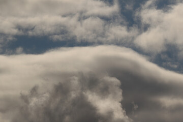 Stormy weather and dark clouds