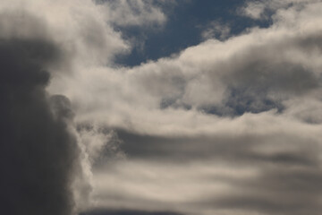 Stormy weather and dark clouds