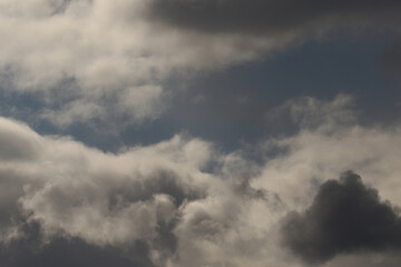 Stormy weather and dark clouds