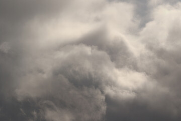 Fototapeta na wymiar Stormy weather and dark clouds