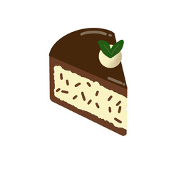 Chocolate cake with cream cheese 