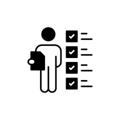 Personal Assessment icon in vector.  Illustration